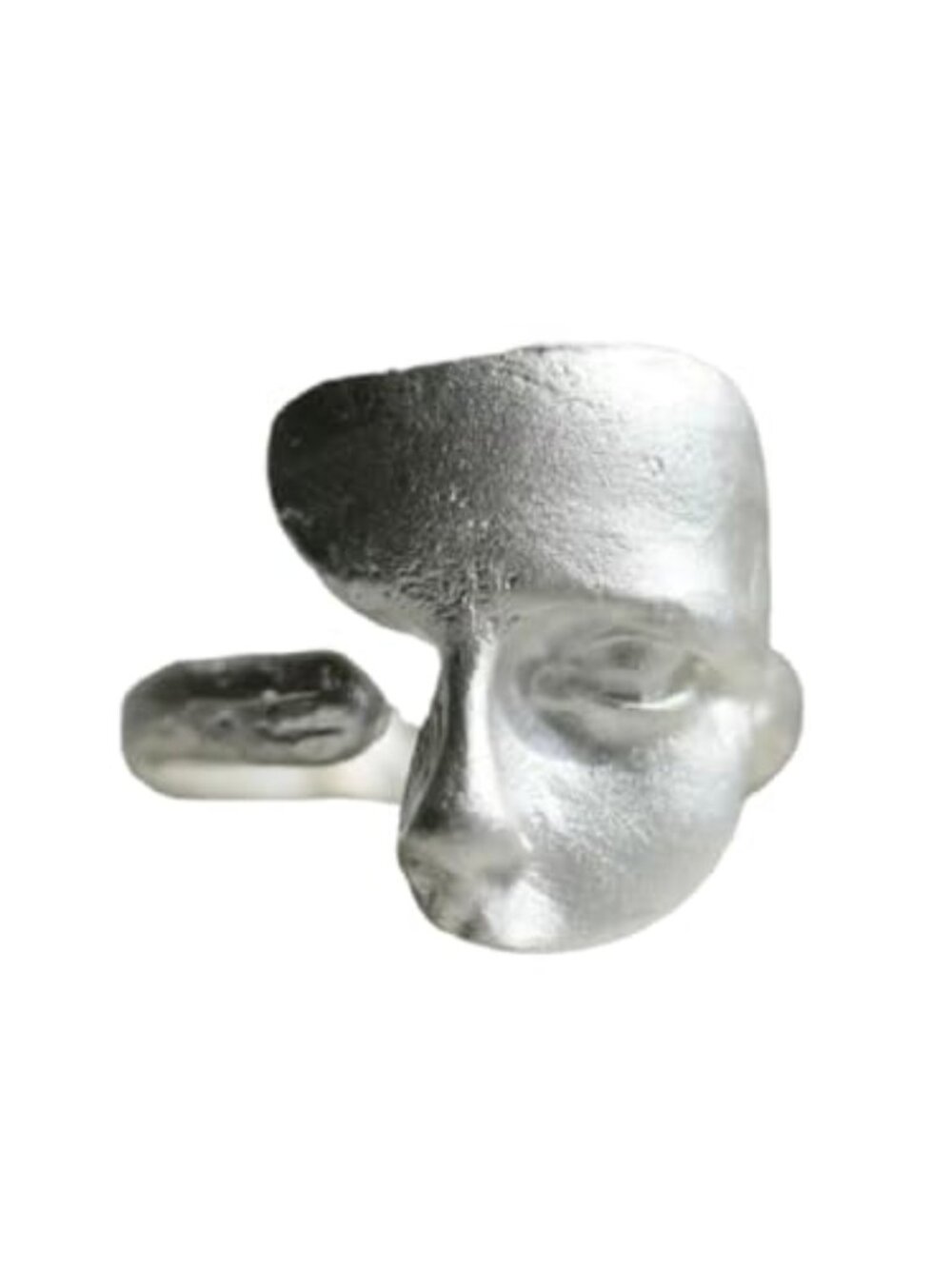 New - Vintage Half Face Ring For Women Men Adjustable Art Personalized Open Wrap